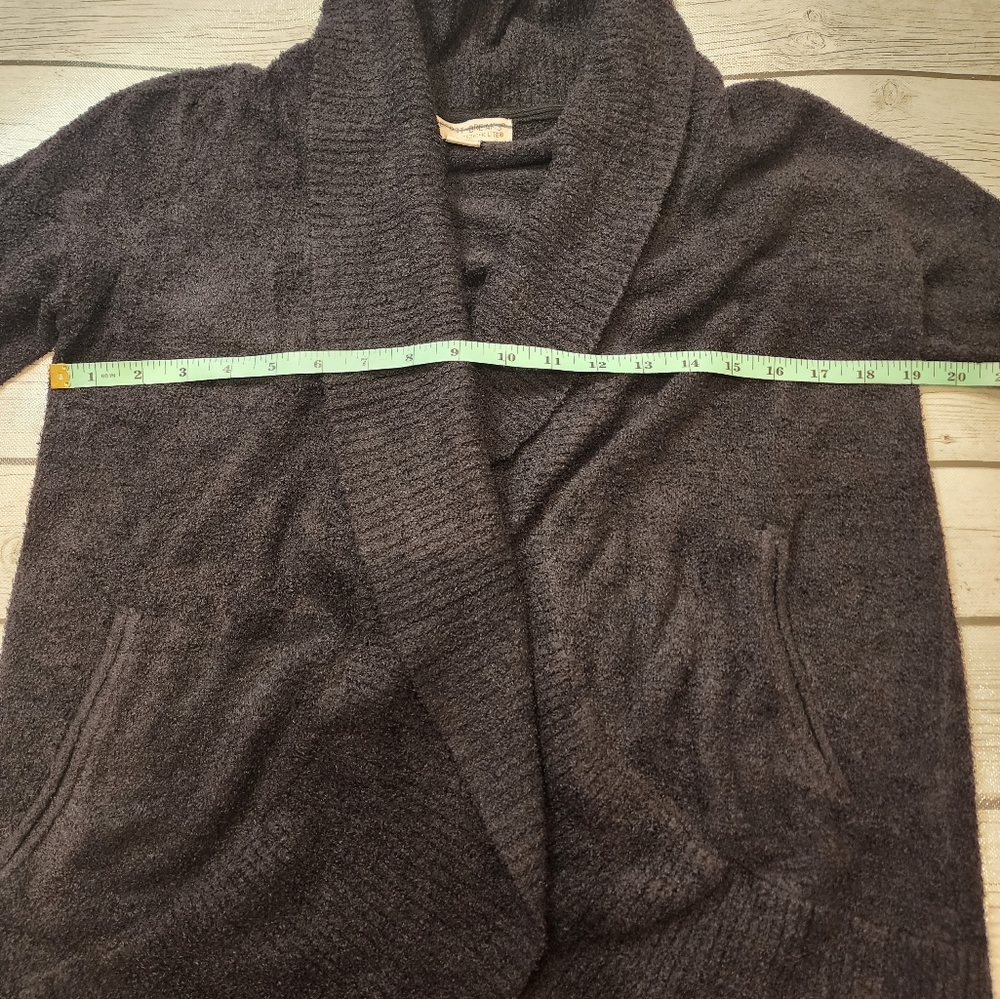 NWT Barefoot Dreams Cozychic Lite Circle Cardi Cardigan in Black Size Small Luxi - Picture 13 of 13